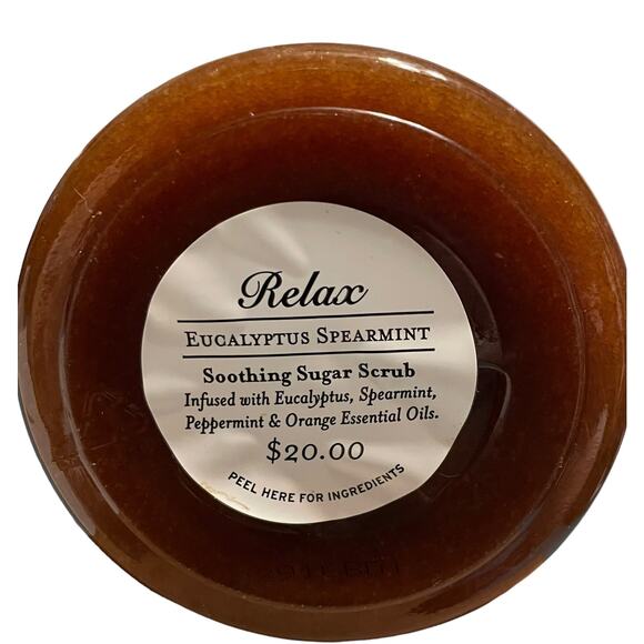 Bath & Body Works Relax Eucalyptus Spearmint Soothing Sugar Scrub NEW 16 oz. - Picture 6 of 10